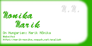 monika marik business card